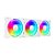 Kit 3 Fans Rise Mode Aura Frost Pro ARGB Com Controladora 120mm Branco - RM-CF-02-ARGB - Imagem 4
