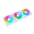 Kit 3 Fans Rise Mode Aura Frost Pro ARGB Com Controladora 120mm Branco - RM-CF-02-ARGB - Imagem 6