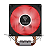 Cooler Para Processador Gamdias Boreas E1-210 LED Vermelho 92mm Intel/AMD Preto - Imagem 2