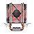 Cooler Para Processador Gamdias Boreas E1-210 LED Vermelho 92mm Intel/AMD Preto - Imagem 3