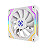 Cooler Fan Fortrek Frosty Rainbow 120mm 1200 RPM Branco - 83901 - Imagem 1