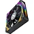Cooler Fan Fortrek Frosty Rainbow 120mm 1200 RPM Preto - 83900 - Imagem 4