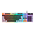 Teclado Gamer Rise Mode G1 Semi-Mecânico Rainbow USB Preto E Cinza - RM-TG-01-BG - Imagem 1