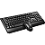 Kit Teclado e Mouse Lecoo CM105 USB 1200DPI Plug And Play Preto - CM105 - Imagem 1