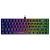 Teclado Gamer Fortrek Fearless 65 Compact Rainbow Membrana ABNT2 65% Preto - Imagem 1