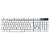 Teclado Gamer Rise Mode G1 Semi Mecânico Full RGB Rainbow USB Branco - RM-TG-01-FW - Imagem 4