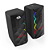 Caixa De Som Redragon Cipher GS522 RGB 5W x2 Drivers 2.5" 130Hz - 20kHz USB P2 - GS522 - Imagem 4