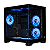 Gabinete Gamer Rise Mode Galaxy Glass M Mini M-ATX Vidro Temperado Preto - RM-GA-GGMN-FB - Imagem 1