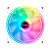 Cooler Fan hayom FC1330 120mm 5V e 12V 2X12CM Branco - FC1330 - Imagem 1