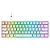 Teclado Mecânico Gamer Rise Mode GM1 RGB Switch Blue Branco - RM-TCM-GM1-WBLUE - Imagem 1