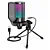 Microfone Fifine A6V Ampligame RGB C/Suporte Condensador USB Preto - A6V - Imagem 3