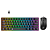 Kit Teclado E Mouse Gamer Rise Mode G1 Set 02 Black RGB Switch Red 12000DPI Preto - RM-GS02-BRED - Imagem 1