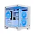 Gabinete Gamer Rise Mode Galaxy Glass M Mini M-ATX S/Fan S/Fonte Vidro Temperado Branco - RM-GA-GGMN-FW - Imagem 1