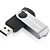 Pen Drive 8GB Multilaser Twist USB 2.0 Leitura 10MB/s Gravação 3MB/s Preto e Prata - PD587 - Imagem 3