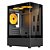 Gabinete Gamer Bluecase BG-053 NUKER V2 PRO 3 Fans S/Fonte mATX Mini-ITX Vidro Temperado - BG-053 - Imagem 1