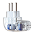 Protetor Contra Surtos Clamper DPS 3P 10A Pocket Fit Transparente - Imagem 2