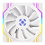 Kit 3 Cooler Fan Fortrek Frosty ARGB C/Controladora 120mm Branco - Imagem 2