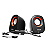 Caixa de Som Hayom Multimidia USB P2 Plug and Play Preto E Laranja- KM2500 - Imagem 2