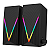 Caixa De Som Gamer Rise Mode Aura Sound S3 RGB Rainbow 3W*2 Preto - RM-SP-03-RGB - Imagem 1