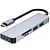 Hub MD9 5 Portas Com 1 USB-C 1/Micro-SD 2/USB 3.0 1/TF Card - 9562 - Imagem 1