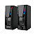 Caixa De Som Gamer Lehmox LEY-1873 Led RGB 5W*2 USB P2 1,5M Preto - LEY-1873 - Imagem 1