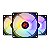 Kit 3 Cooler Fan TGT Unger Rainbow 120mm 12VDC - TGT-UGR-BLRBW - Imagem 1