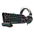 Kit Gamer Redragon RGB Headset Lamia 2 + Teclado Kumara Switch Outemu Blue + Mouse Cobra 12400DPI Preto - S125 - Imagem 1