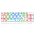 Teclado Óptico Redragon Surara Pro RGB Branco Switch Azul USB 2.0 - K582RGB-PRO - Imagem 1
