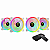 Kit 4 Fans Gamdias Aeolus 120mm Com Controladora Branco - AEOLUS M2-1204R WH - Imagem 1