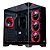 Gabinete Gamer Rise Mode Galaxy Full Glass S/Fan S/Fonte Mid Tower ATX Preto - RM-CA-FG-B - Imagem 2
