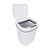 Lixeira Automática Sensor de Aproximação 14L Branco ST-800 - Imagem 3