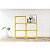 Estante 4 Prateleiras Plástica Poly Grifit Multi-Uso Amarela 127x70x35 - Imagem 2