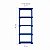 Estante 5 Prateleiras Plástica Poly Grifit Multi-Uso Azul Lazuli 167x70x35 - Imagem 2
