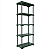 Estante 5 Prateleiras Plástica Poly Grifit Multi-Uso Verde 167x70x35 - Imagem 1
