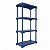 Estante 4 Prateleiras Plástica Poly Grifit Multi-Uso Azul Lazuli 127x70x35 - Imagem 1
