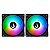 Kit 2 Fans Rise Mode X ARGB 120mm S/Controladora Preto - RM-XLD-ARGB - Imagem 1