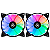 Kit 2 Fans Mancer Z100 RGB Com Controladora 120mm - MCR-Z10RGB-01 - Imagem 1