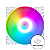 Cooler Fan Snaker Shadow LED ARGB 120mm Silencioso PC Branco - Imagem 3