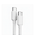 Cabo De Força MD9 100W USB-C Macho Para USB-C Macho 1,5 Metros Branco - Imagem 2