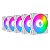 Kit 5 Cooler Fan Snaker Shadow ARGB 120mm Silencioso Branco - Imagem 1