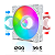 Kit 3 Cooler Fan Snaker Shadow ARGB 120mm Silencioso Branco - Imagem 5