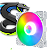 Kit 3 Cooler Fan Snaker Shadow ARGB 120mm Silencioso Branco - Imagem 2