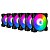 Kit 6 Cooler Fan Snaker Shadow ARGB 120mm Silencioso Preto - Imagem 1