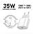 Carregador Turbo USB Tipo-C 35w Compatível Com Iphone IOS Branco - MM-CDT-C - Imagem 2