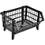 Cesto Expositor Empilhável Pequeno 1 Unidade Preto 26x34,5x44 - Imagem 1