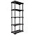 Estante 5 Prateleiras Plástica Poly Grifit Multi-Uso Cinza Mushroom 167x70x35 - Imagem 1