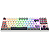 Teclado Mecânico Gamer Redragon Kumara RGB Switch Marrom TKL USB Branco Preto e Cinza - K552WGL-RGB - Imagem 3