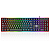 Teclado Gamer Redragon Ratri RGB Borda Iluminada USB Switch Marrom Full Size Preto - K595RGB - Imagem 1