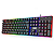 Teclado Gamer Redragon Ratri RGB Borda Iluminada USB Switch Marrom Full Size Preto - K595RGB - Imagem 3