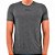 Camiseta Masculina Fila Basic Melange Treino Flow Grafite - Imagem 1